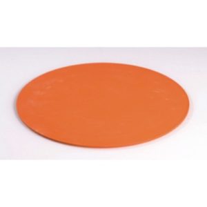 9" Diameter flat circular Orange Poly-Dot Marker. For Track-runway or relays.